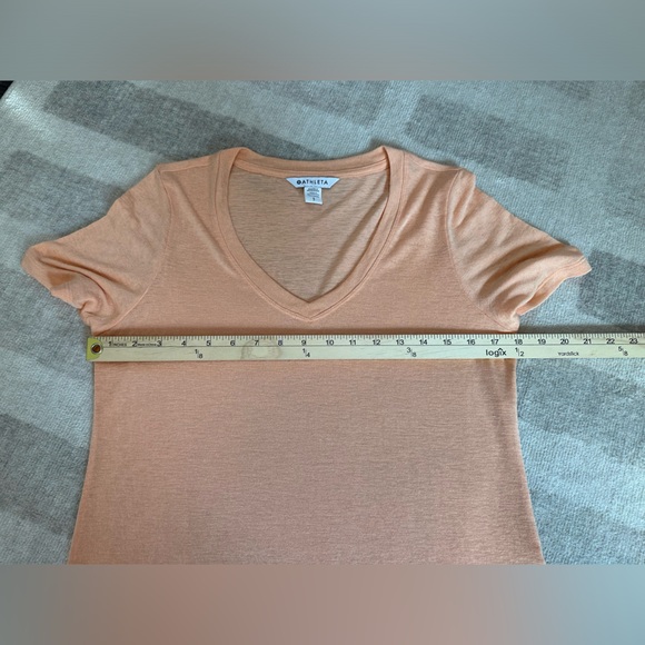 Athleta Women’s Breezy Scoop V Tee Orange (Size S) - Picture 7 of 8